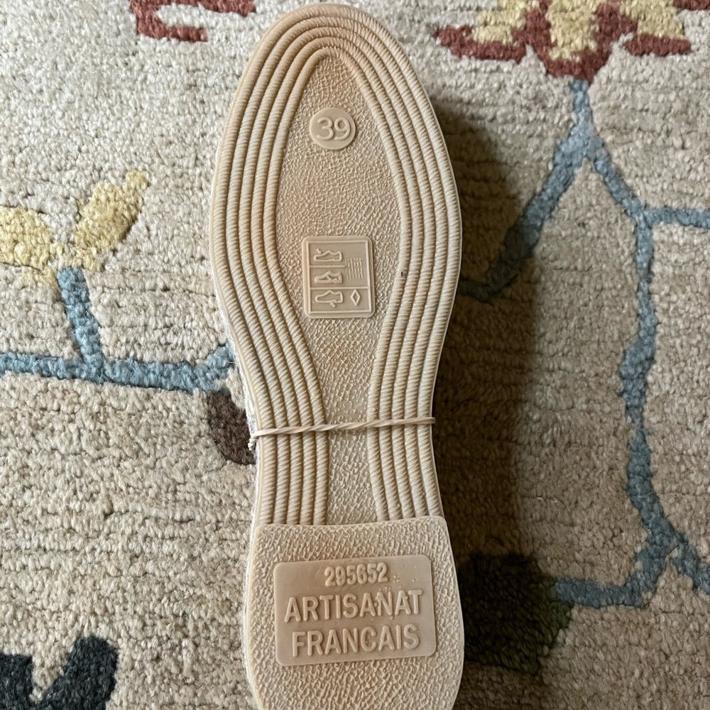 NEW Artiga Striped Espadrilles from France NWOT - Picture 3 of 4